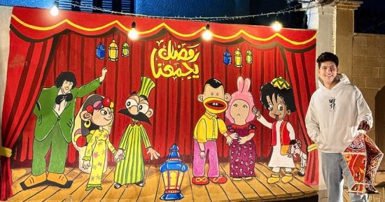 فى كل حى ولد عترة.. محمد فنان بالفطرة يرسم على الحيطان طعم رمضان زمان.. فيديو