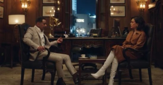 مسلسل صيد العقارب الحلقة 9.. غادة عبد الرازق تهدد محمد نجاتي