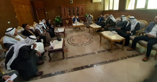 محافظ شمال سيناء يستقبل مشايخ وعواقل بئر العبد