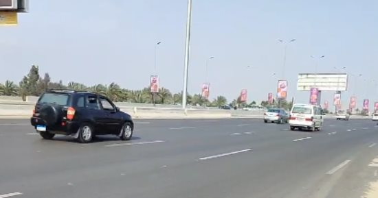 سيولة مرورية على طريق محور 26 يوليو بالاتجاهين بعد تطويره وتوسعته.. فيديو