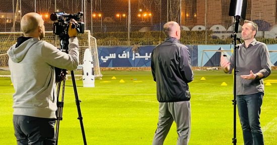 التليفزيون الكرواتى يزور تدريبات بيراميدز.. صور