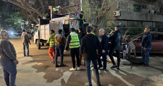 رفع 355 حالة إشغال لمحلات وكافيهات خلال حملة مكبرة بالدقى