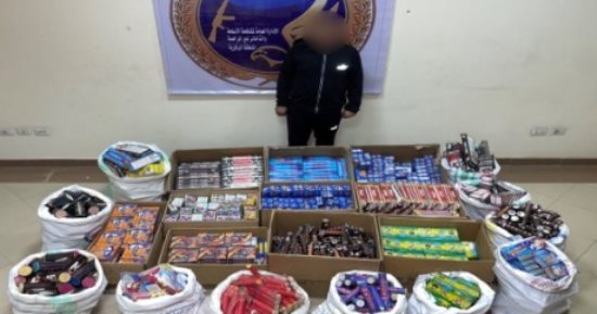 ضبط 3 ملايين قطعة ألعاب نارية داخل ورشة بالفيوم