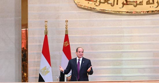 خطاب التنصيب.. الرئيس السيسى: سأظل مخلصا لا أرى سوى مصالح الشعب والوطن