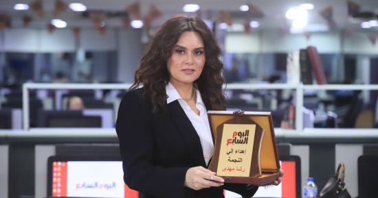 اليوم السابع يكرم رشا مهدى عن مسلسلى سر إلهى وإمبراطورية ميم.. صور