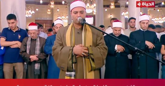 بث مباشر لصلاة التهجد من مسجد الإمام الحسين على قناة الحياة