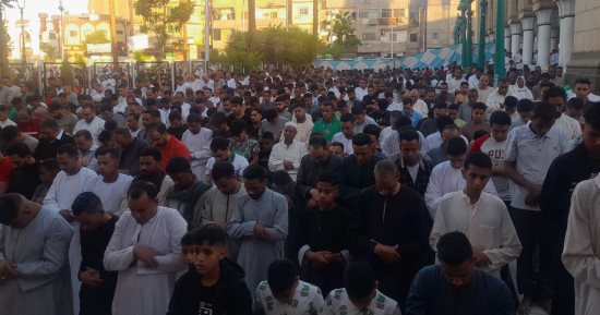 صلاة عيد الفطر المبارك بمسجد سيدى عبد الرحيم القنائى.. فيديو وصور