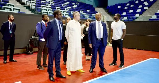 موتسيبى يصل المغرب لحضور افتتاح أمم أفريقيا لكرة الصالات