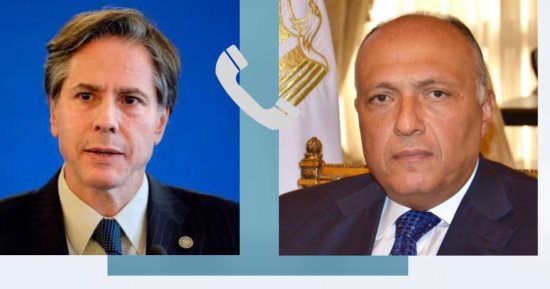 مصر تواصل جهودها من أجل وقف إطلاق النار فى غزة.. وزير الخارجية يبحث مع نظيره الأمريكى مستجدات الأوضاع الأمنية والإنسانية فى رفح الفلسطينية.. شكرى وبلينكن يتفقان على حث الأطراف بإبداء المرونة للتوصل إلى هدنة
