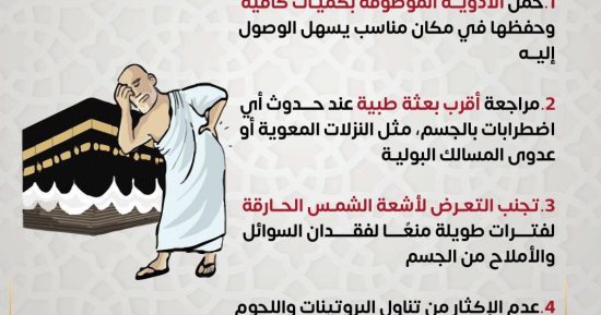 كيف يحافظ مريض الكلى على صحته خلال فترة الحج ؟ وزارة الصحة توضح