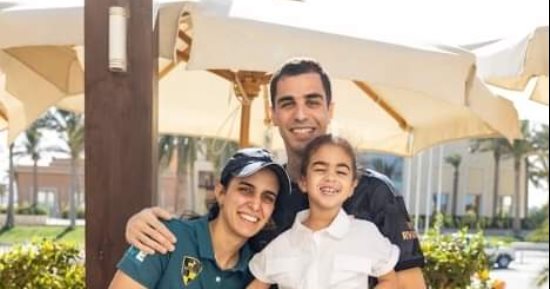 نور الطيب تحتفل بعيد ميلاد زوجها علي فرج بطل العالم للاسكواش.. صور