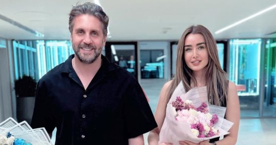 هنا الزاهد تنشر صورة مع هشام ماجد وتعلق على دورها فى فيلمهما الجديد 