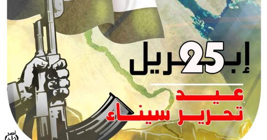 عيد تحرير سيناء فى كاريكاتير اليوم السابع