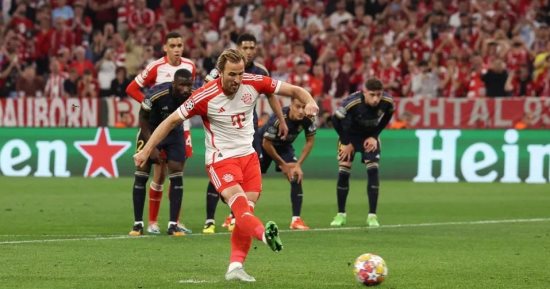 البايرن ضد الريال.. هاري كين يمنح البافارى هدف التقدم 2-1 "فيديو"