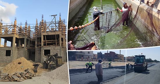 القناة الأولى تعرض تقريرا عن المشروعات العملاقة فى سيناء