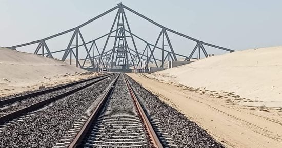وزارة النقل تنتهي من تطوير كوبرى سكة حديد الفردان لإعادة القطارات لسيناء