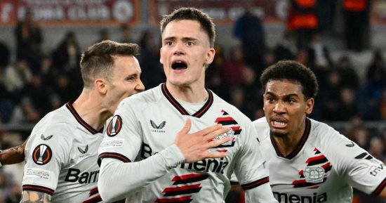 باير ليفركوزن يتفوق على روما 1 - 0 فى الشوط الأول بالدوري الأوروبي.. فيديو