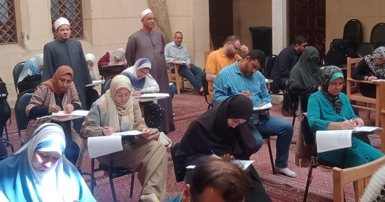 وكيل أوقاف الإسكندرية يشهد اختبارات المحفظين الجدد