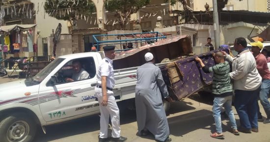 تحرير 38 محضر إشغال طريق وتنفيذ 21 إزالة فورية بالمنوفية