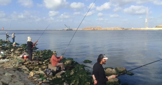 رأس البر تستقبل هواة صيد الصنارة وإقبال على الشواطئ فى احتفالات شم النسيم