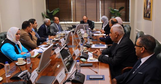 وزير التجارة يبحث مع ممثلى غرفة مواد البناء آليات تطوير منطقة شق الثعبان