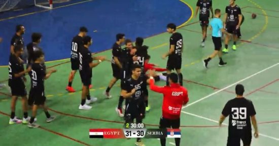 كلاكيت تانى مرة.. منتخب ناشئى اليد يهزم صربيا ودياً فى معسكر الغردقة
