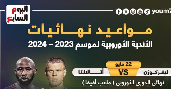 مواعيد نهائيات البطولات الأوروبية الكبرى هذا الموسم.. إنفوجراف