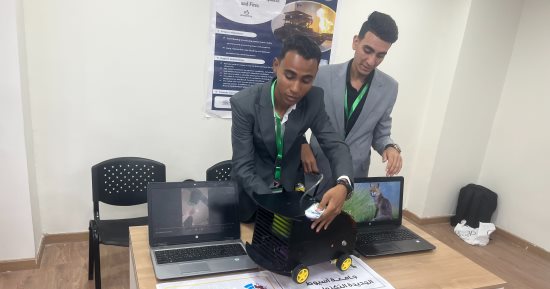 روبوت للدفاع المدنى.. مشروع لطلاب جامعة أسيوط التكنولوجية