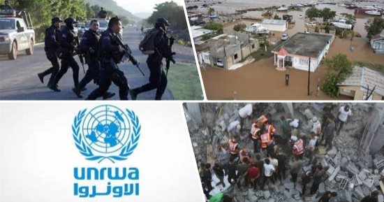 باختصار.. أهم الأخبار العربية والعالمية حتى الظهيرة.. الأونروا: لا يوجد مكان أو شخص آمن فى قطاع غزة.. مقتل 11 شخصا جراء إطلاق نار جماعى فى المكسيك.. ارتفاع حصيلة ضحايا الفيضانات فى البرازيل إلى 149 قتيلا