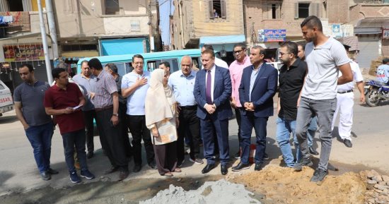 محافظ المنوفية يتفقد أعمال التطوير بكورنيش شبين الكوم الجديد وشنوان