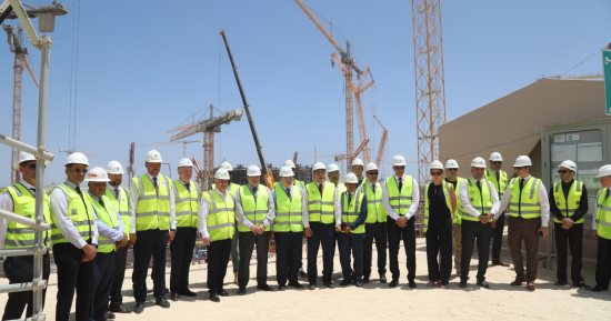 المحطات النووية تنتهى من تركيب المستوى الأول لوعاء الاحتواء للمفاعل الأول بالضبعة