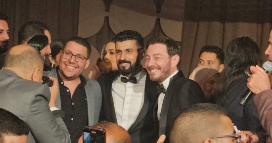 هنا الزاهد وأحمد زاهر وحسن الرداد وداليا البحيرى فى حفل زفاف ريم سامى