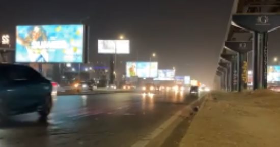 شاهد موقع حادث اصطدام سيارة الفنان عباس أبو الحسن بسيدتين في الشيخ زايد