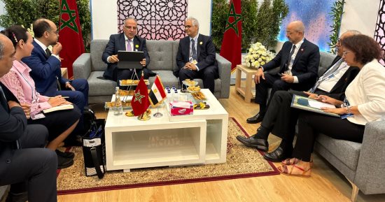 وزير الرى يلتقى نظيره المغربى فى إندونيسيا لبحث التعاون المشترك