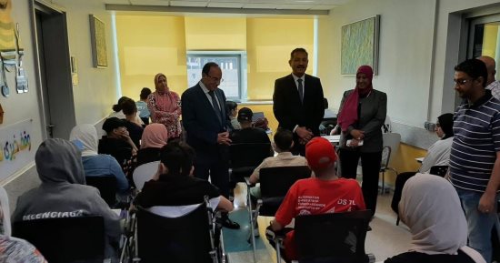 مدير تعليم الجيزة يزور لجان امتحانات الشهادة الإعدادية بمستشفى 57357.. صور