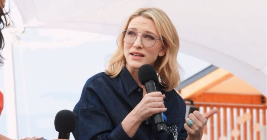 Cate Blanchett de la session « Déplacement : perspectives cinématographiques » : les histoires des personnes déplacées sont inspirantes