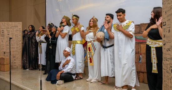 بالأزياء الفرعونية.. ختام الأنشطة الطلابية بجامعة الملك سلمان الدولية.. صور
