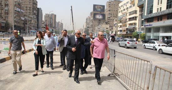محافظ الجيزة يشدد على سرعة بدء أعمال طلاء العقارات المحيطة بميدان الكيت كات