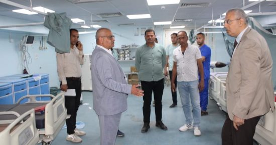 مستشفيات جامعة بنى سويف تستقبل نحو ألف مريض بقسم الاستقبال يوميا.. البدء فى أعمال التوسعات بأقسام الطوارئ.. تشغيل غرفة الأشعة الجديدة بقسم الاستقبال والطوارئ.. وتركيب جهاز الأشعة العادية الجديد.. صور