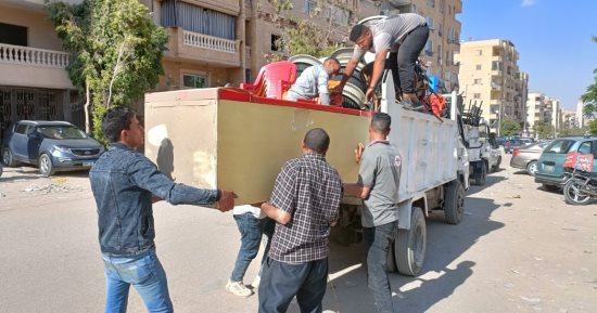 رفع 2900 حالة إشغال لمقاهٍ ومحال تجارية بحدائق الأهرام.. صور