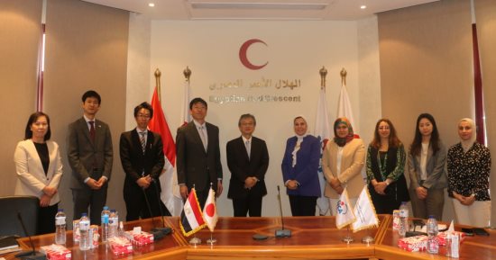 جايكا تتبرع برافعات شوكية لتحسين قدرة إيصال المساعدات لغزة