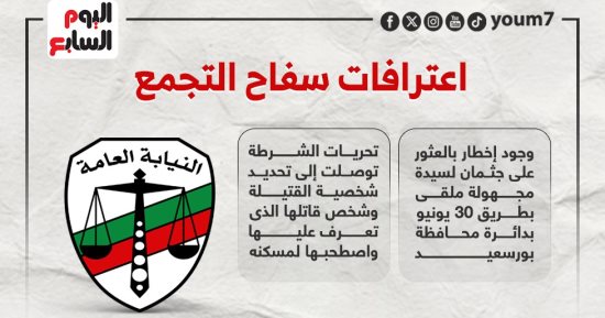 بيان للنيابة العامة يتضمن اعترافات مثيرة لسفاح التجمع