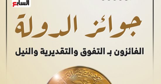 مصر تكرم مبدعيها بجوائز الدولة 2024.. تعرف على أسماء الفائزين "انفوجراف"