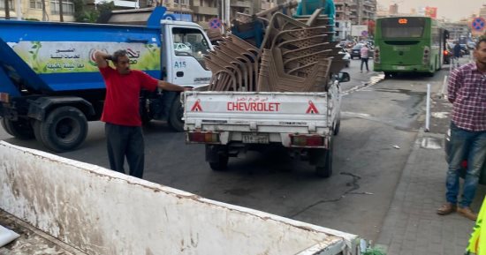 محافظة القاهرة تشن حملات على شوارع مدينة نصر ومصر الجديدة لرفع الإشغالات