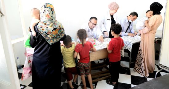 6200 مستفيد من القافلة الطبية للمركز القومى للبحوث بقرية ميت قادوس بالجيزة