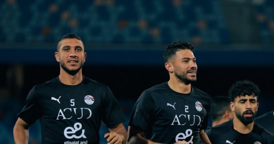 منتخب مصر يواصل تدريباته استعدادا لمواجهة بوركينا فاسو.. صور