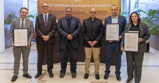 شركة بنوك مصر للتقدم التكنولوجي EBC تحصل على اعتماد الأيزو لثلاث شهادات تشمل جودة نظم الإدارة واستمرارية الأعمال وأمن المعلومات