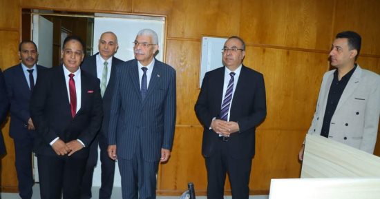 رئيس جامعة المنوفية يفتتح عددا من المنشآت الجديدة والمطورة بالتربية النوعية