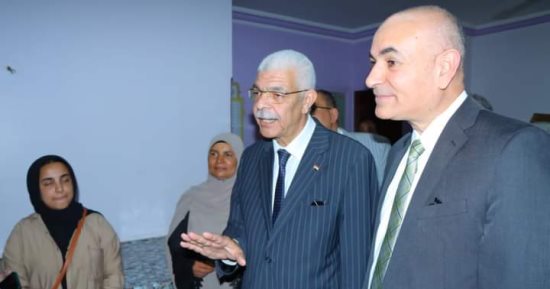 رئيس جامعة المنوفية يتفقد مدينة الطالبات الجامعية بكلية التربية النوعية
