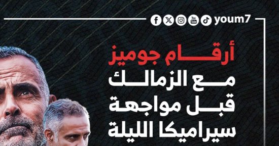 أرقام جوميز مع الزمالك قبل مواجهة سيراميكا الليلة.. إنفوجراف 